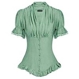 Scarlet Darkness Victorian Shirt size Large